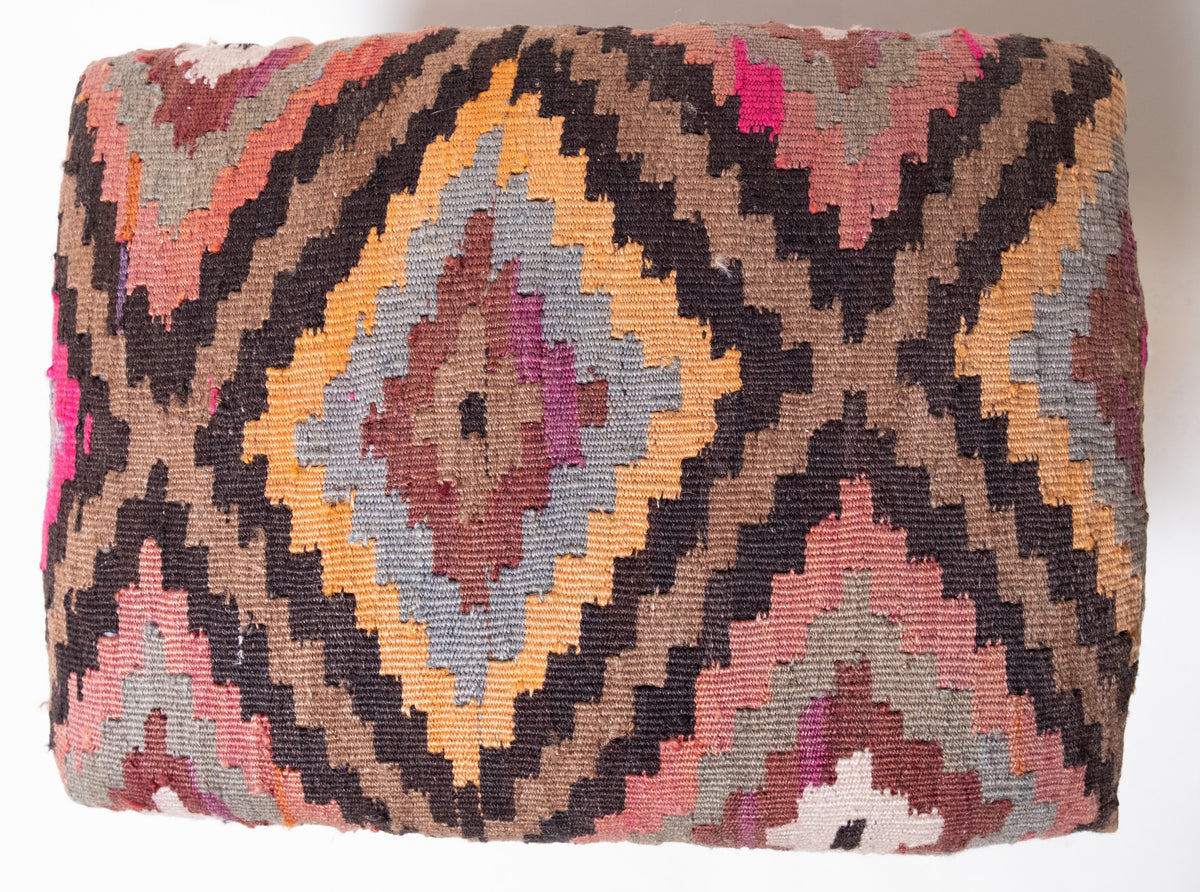 Kilim Ottoman Chair – P50054