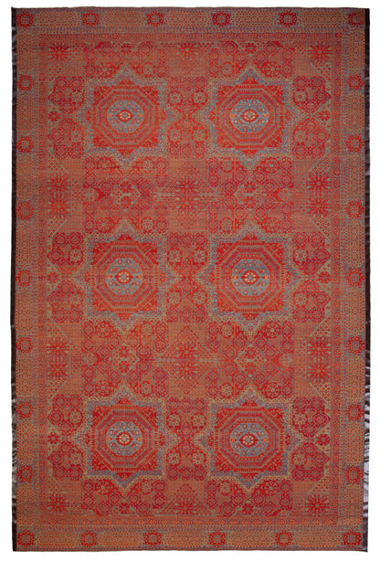 Oversized Mamluk Carpet with Six Celestial Medallions