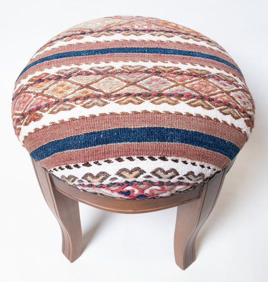 Kilim Ottoman Chair – P50005
