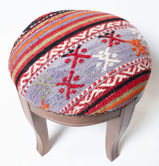 Kilim Ottoman Chair – P50008