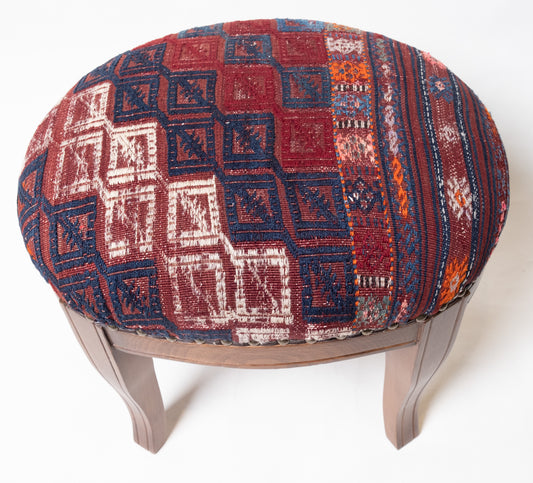 Kilim Ottoman Chair – P50036