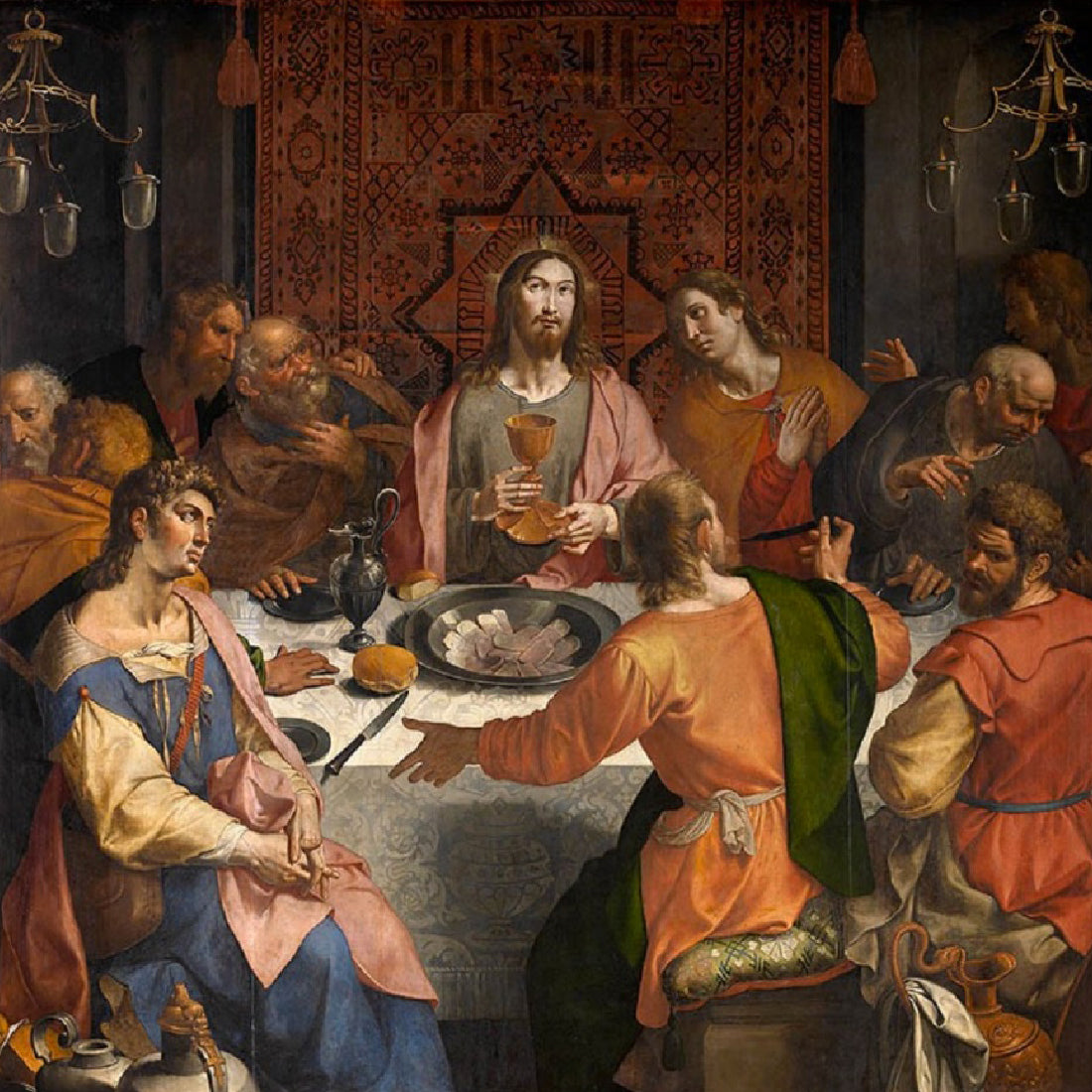 The Last Supper, 16th century, by Ambrosius Francken. Royal Museum of Fine Arts, Antwerp
