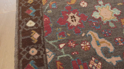 Palmettes and Flowers Lattice Rug