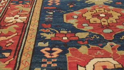 Palmettes and Flowers Lattice Rug